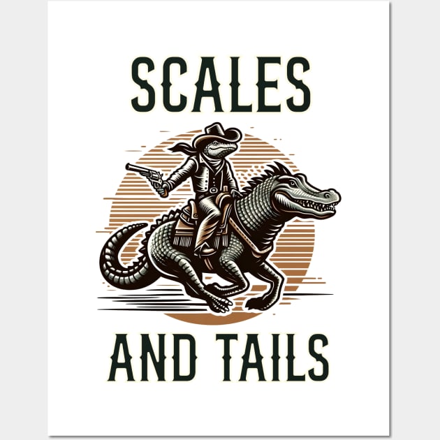 Scales and Tails Alligators Wall Art by WolfeTEES